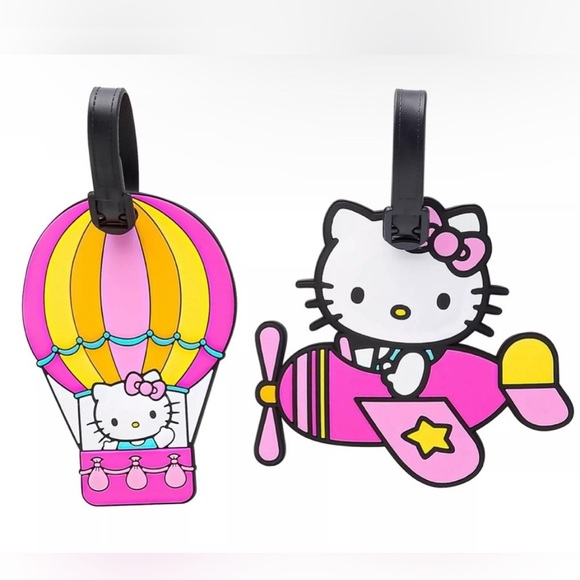 Hello Kitty Pink and Yellow Travel Bag Set - Picture 1 of 3